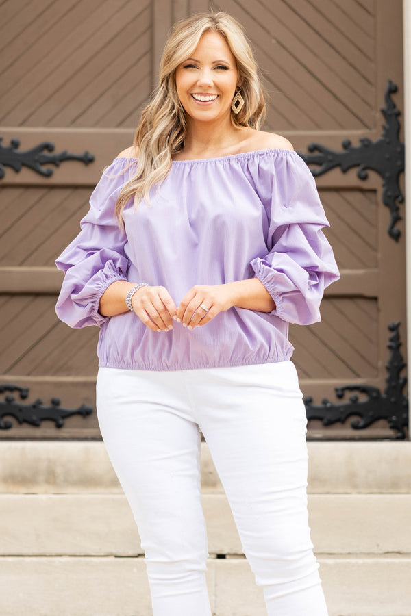 My Treat Tunic Top, Lavender – Chic Soul