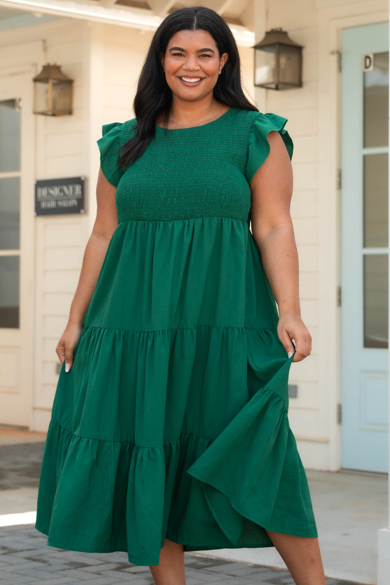 forest green color dress Forest