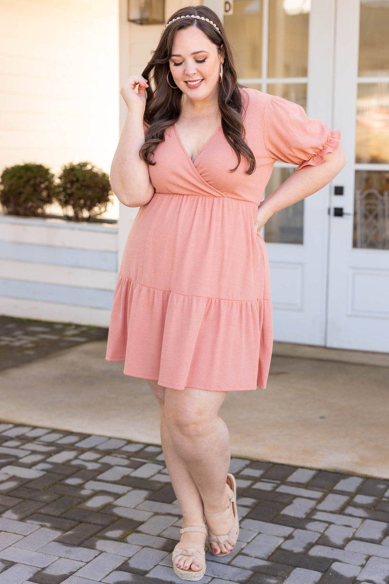 Women's Popping Queen Dress, Pink | Size: 1x by Chic Soul Women's Popping Queen Dress, Pink | Size: 1x by Chic Soul