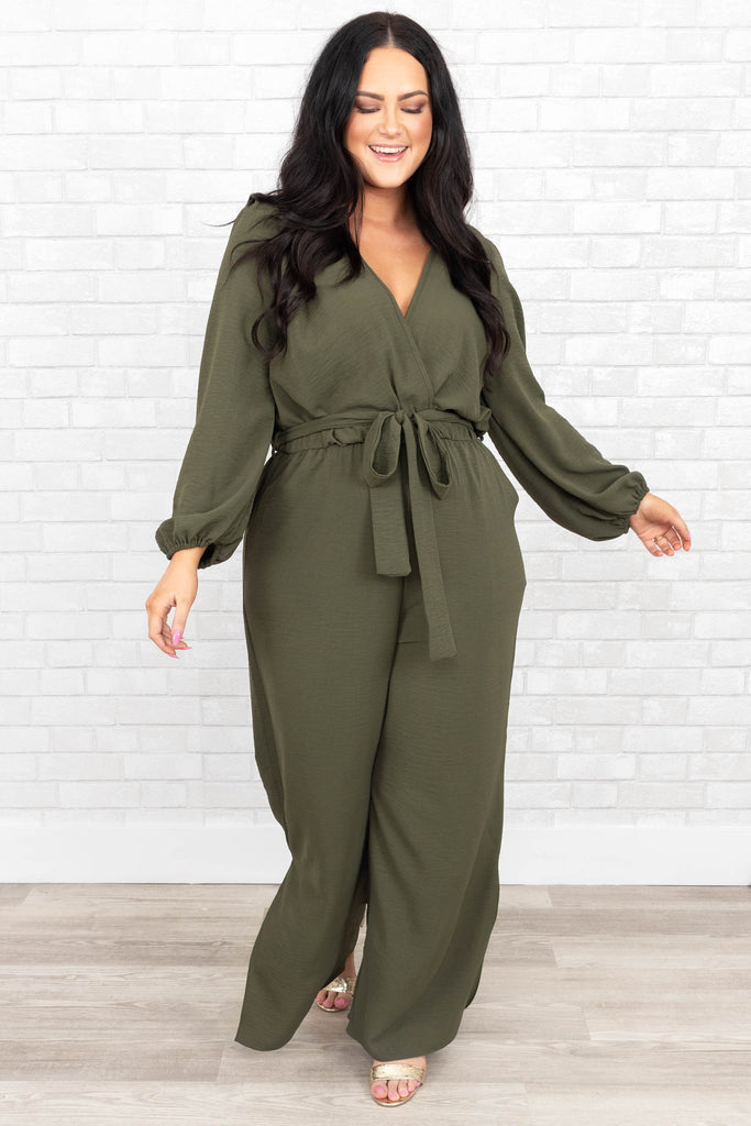 Ruin The Friendship Jumpsuit, Olive – Chic Soul