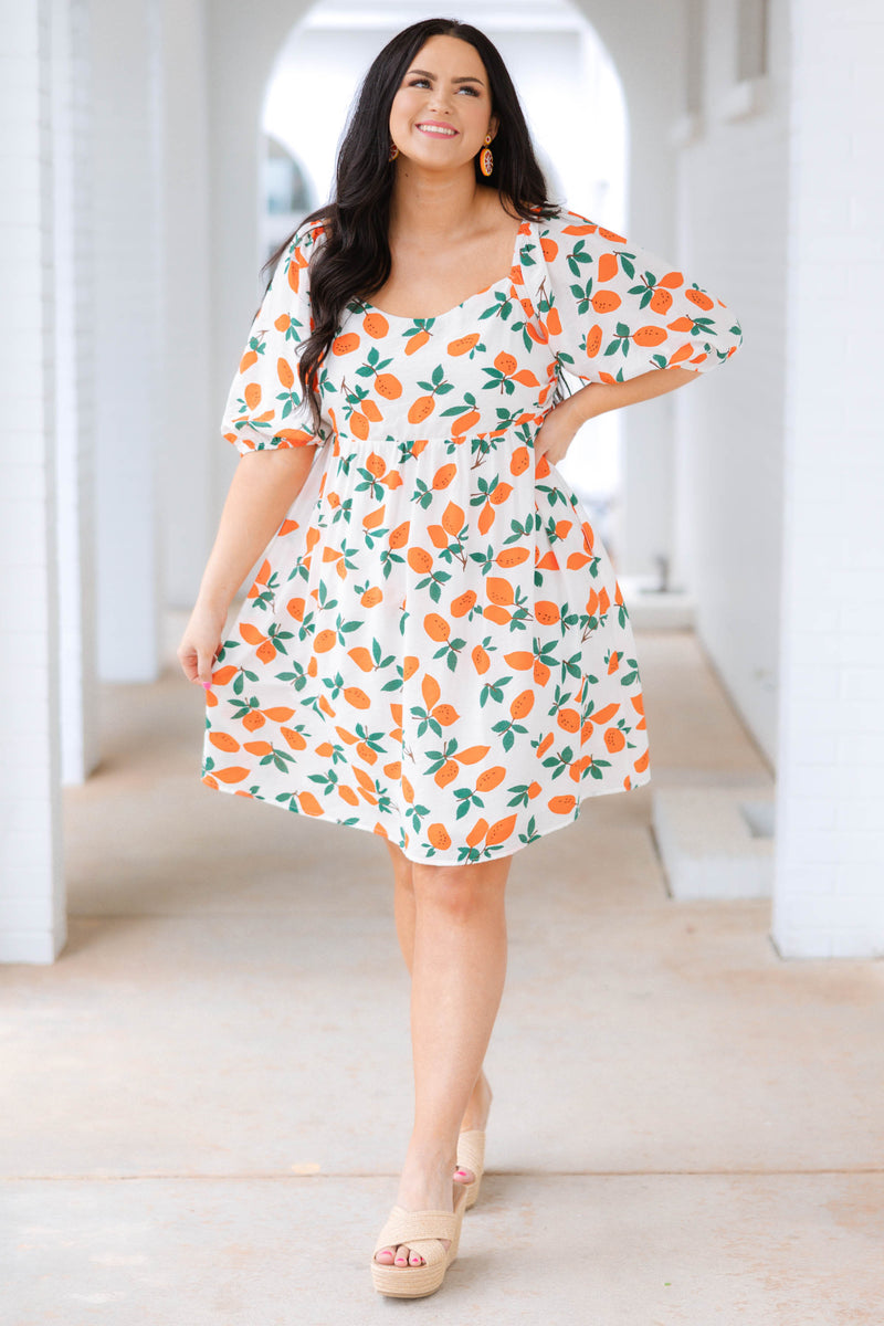 In Her Spare Time Dress, Orange – Chic Soul