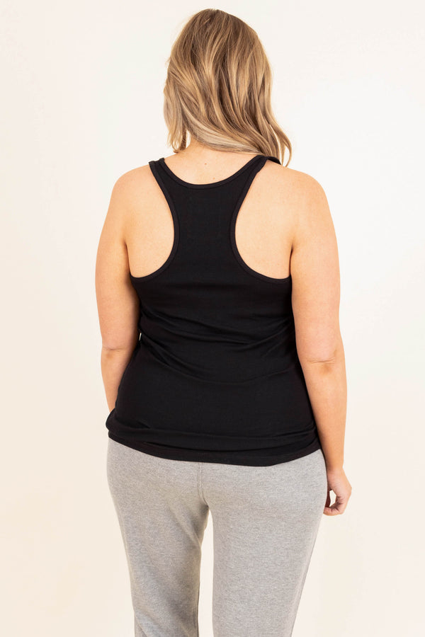 Simple Woman Tank, Black