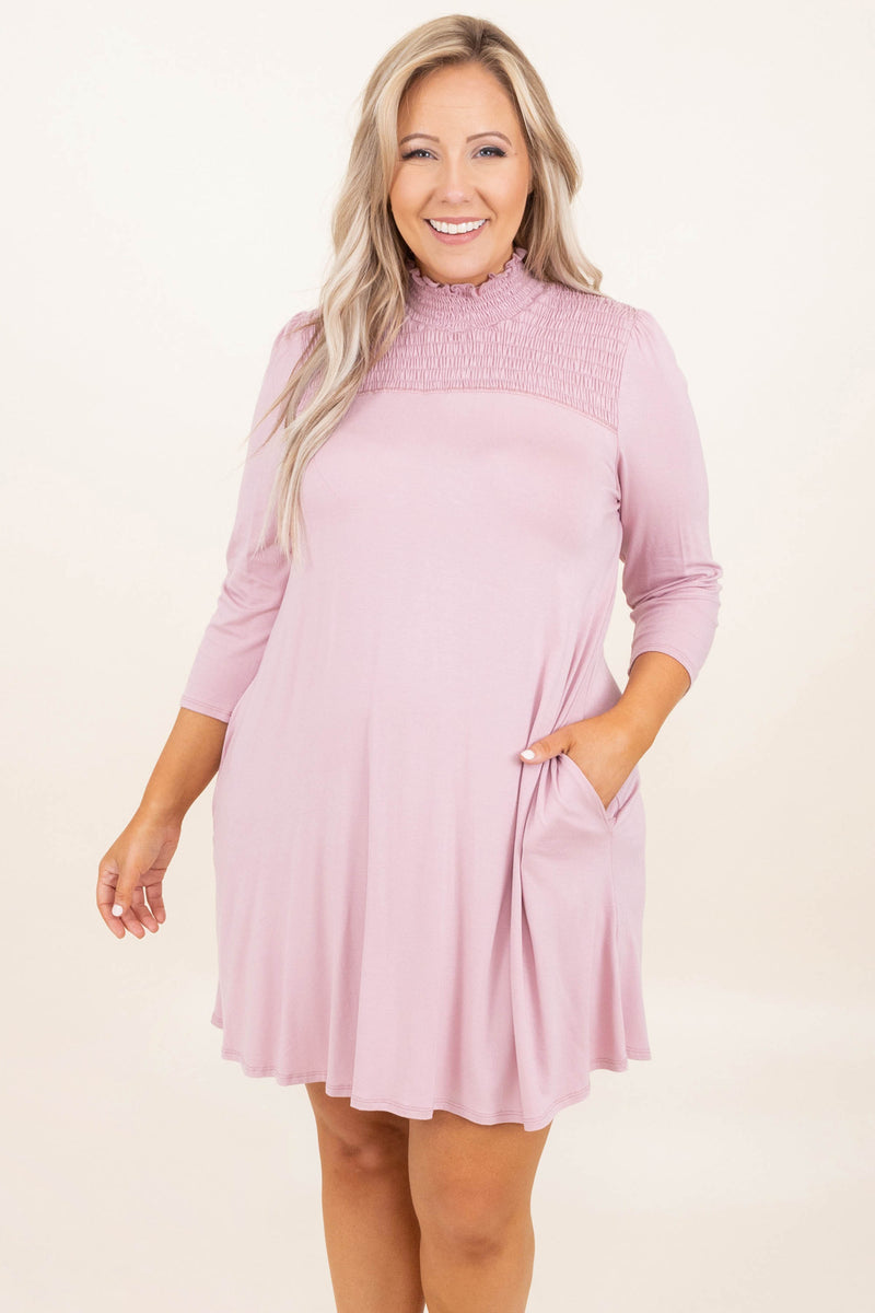 Women's Simply Southern Dress, Pink | Size: 1x by Chic Soul Women's Simply Southern Dress, Pink | Size: 1x by Chic Soul