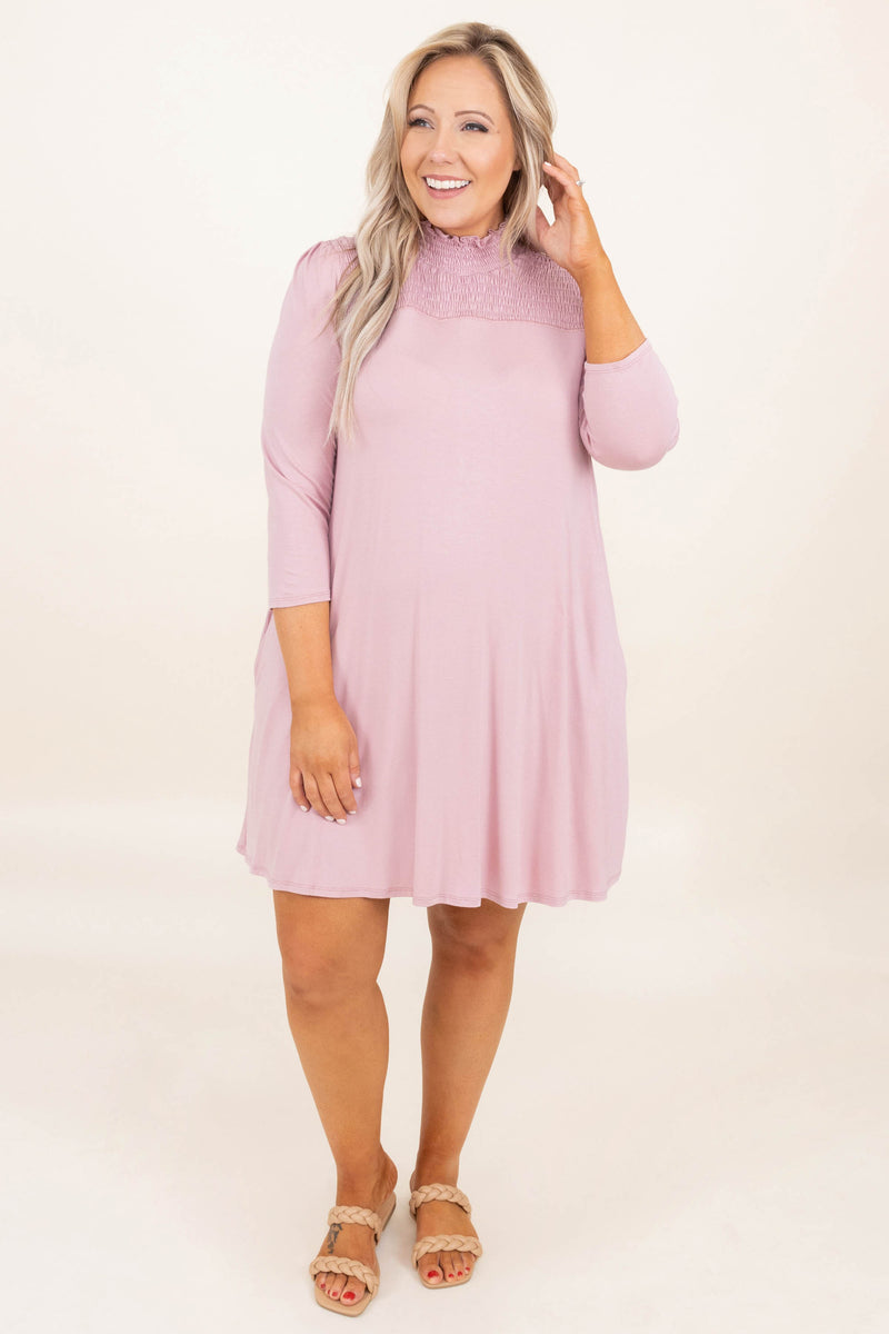 Simply Southern Dress, Dusty Pink – Chic Soul