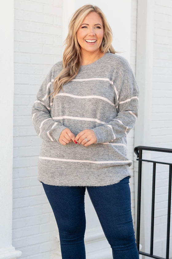 Slumber Party Sweater, Red-Cream – Chic Soul