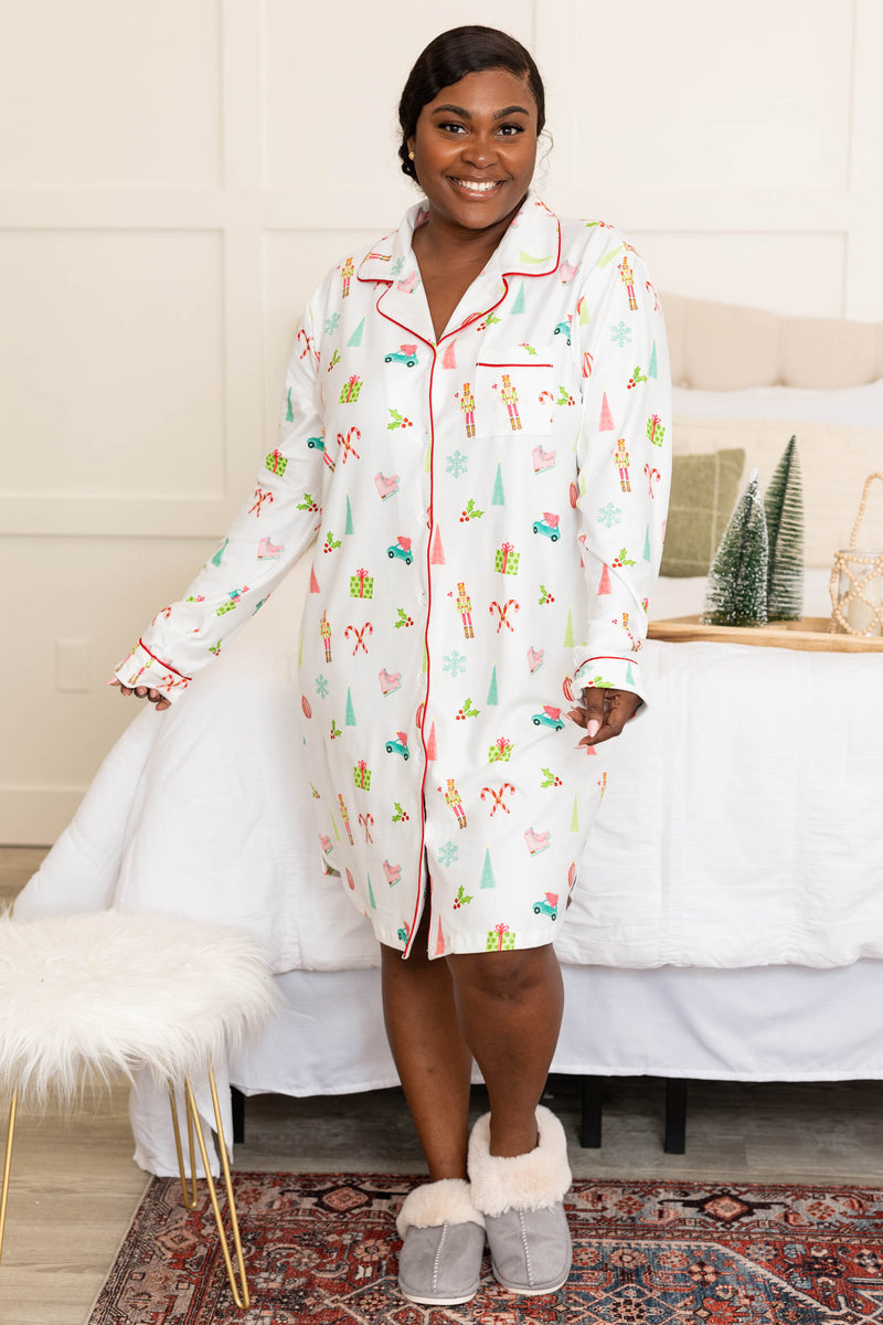 Women Mesh Lace Pajama Dress Night Gown Sleepwear Long Sleeve Princess Retro
