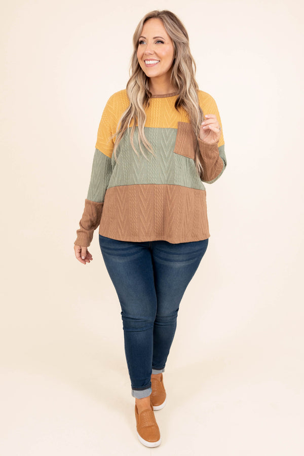 Someone To Believe In Sweater, Mustard