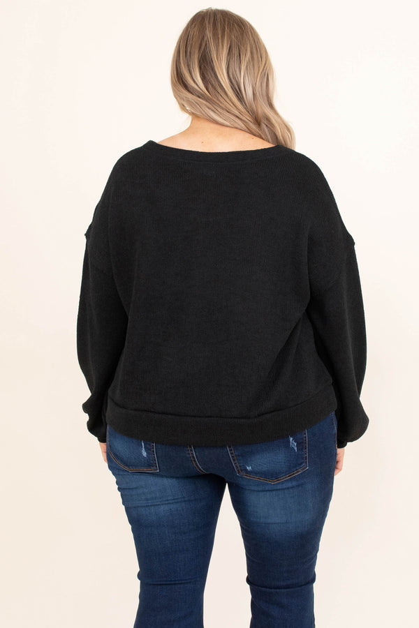 South For The Winter Sweater, Black