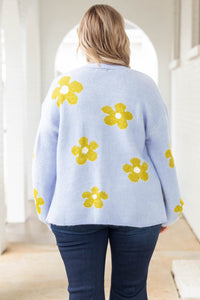 Spring Blooms Cardigan, Chambray – Chic Soul