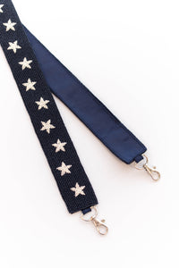 Star Of The Team Beaded Purse Strap, Navy – Chic Soul