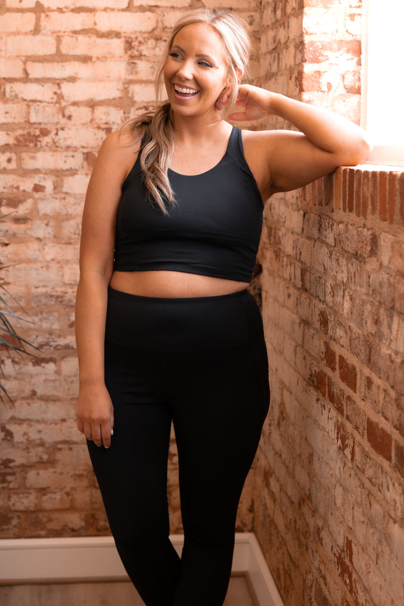 Strapping You In Sports Bra, Black – Chic Soul
