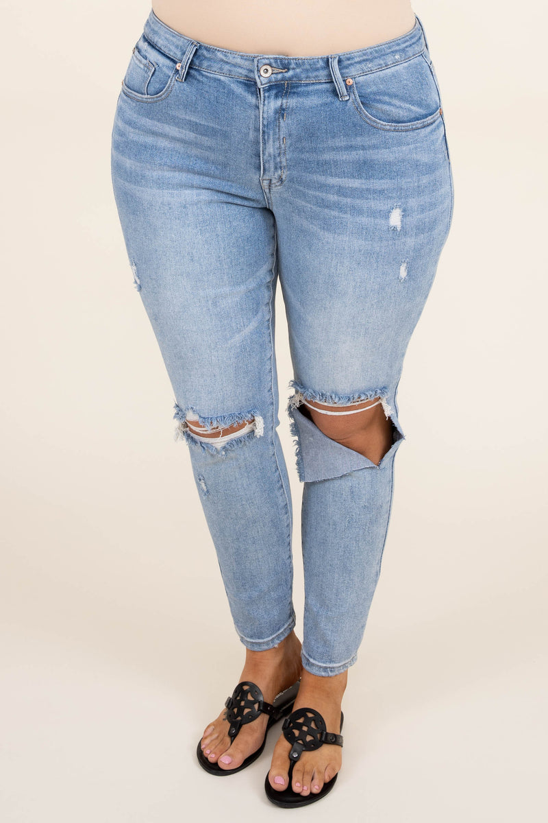 Stuck On You Jeans, Light Wash – Chic Soul