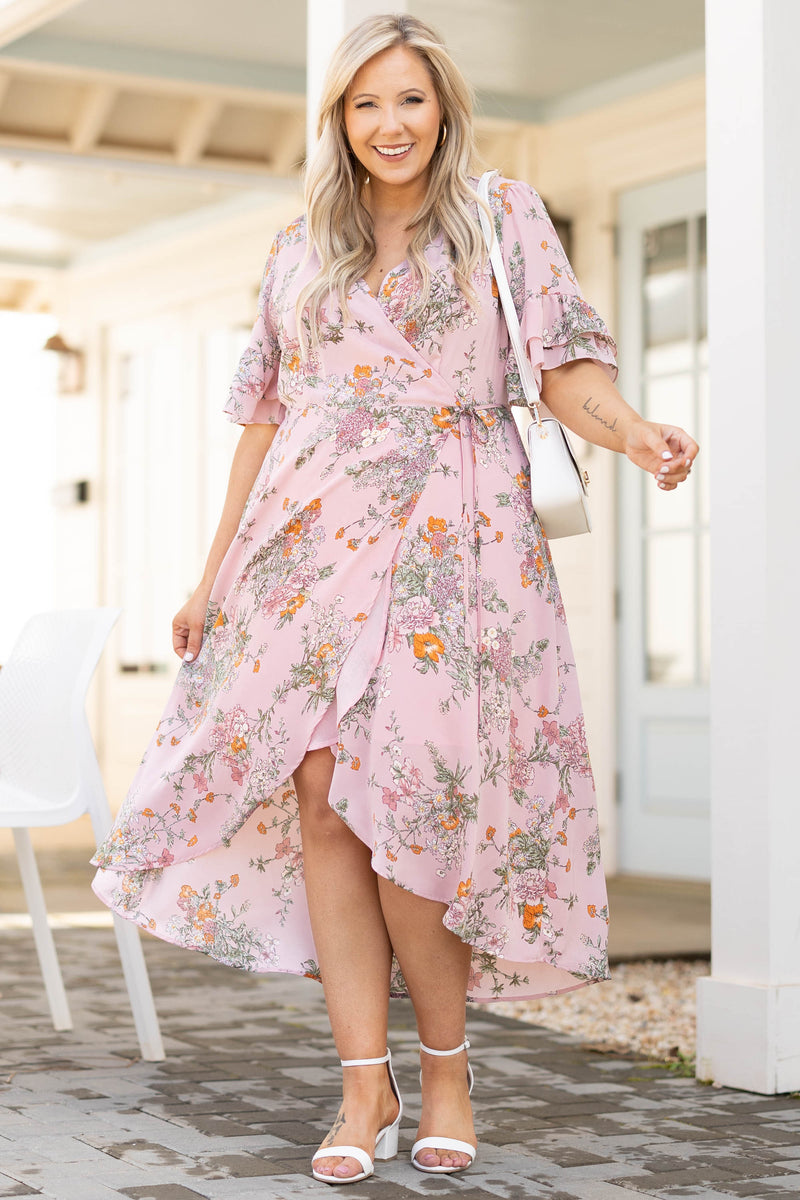 Sweet Georgia Peach Dress, Peach – Chic Soul