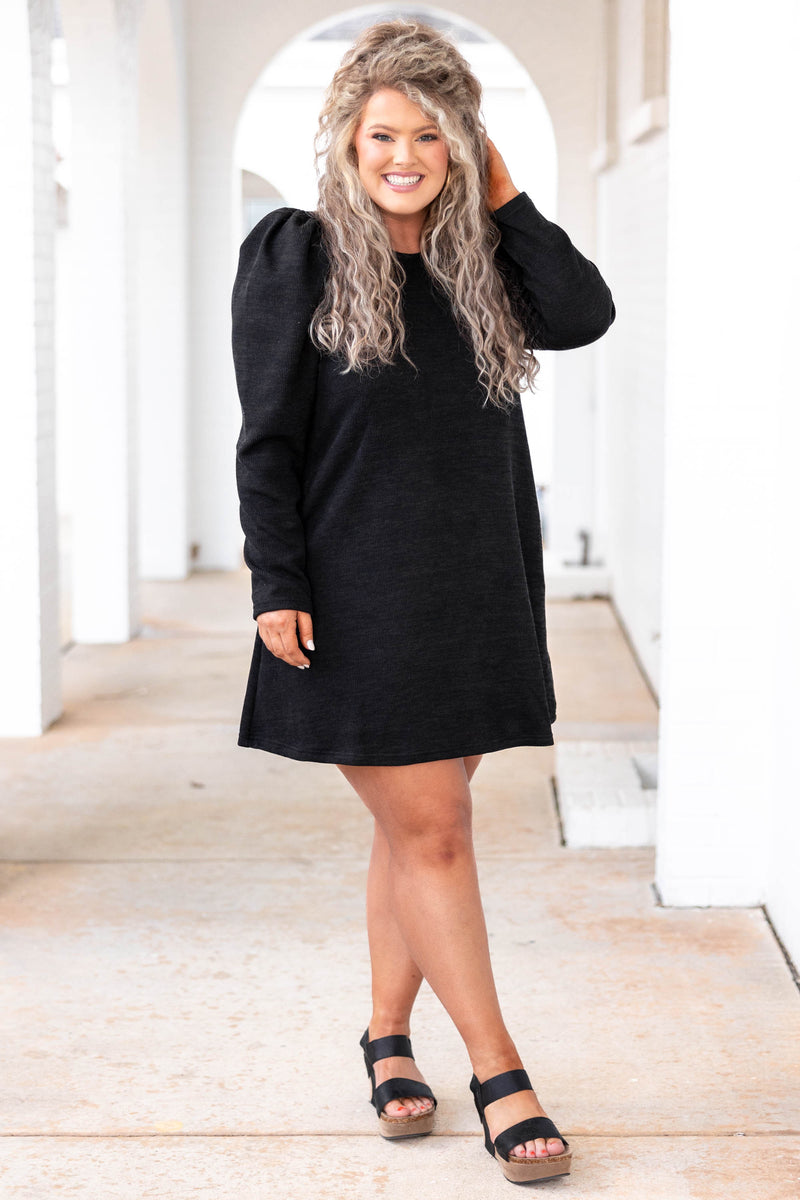 Fall For Me Sweater, Black – Chic Soul