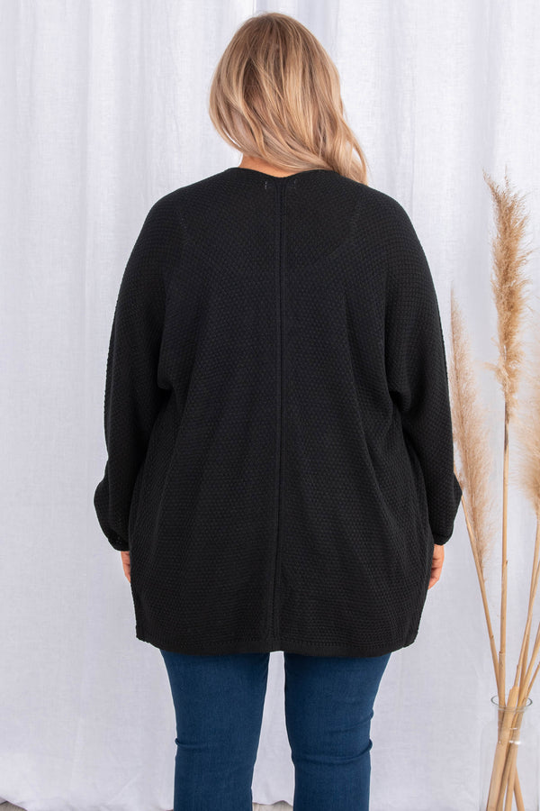 The Caring Cardigan, Black