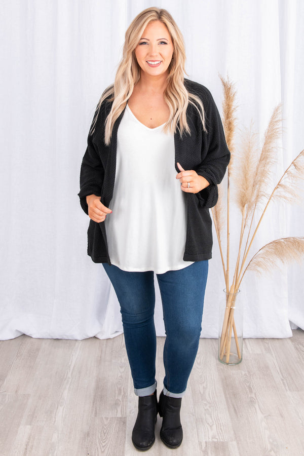 The Caring Cardigan, Black
