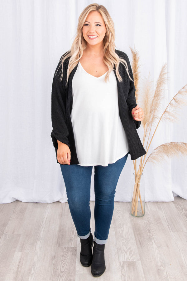 The Caring Cardigan, Black