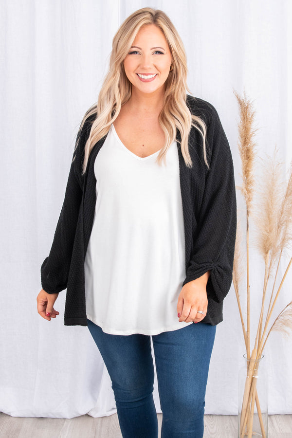 The Caring Cardigan, Black