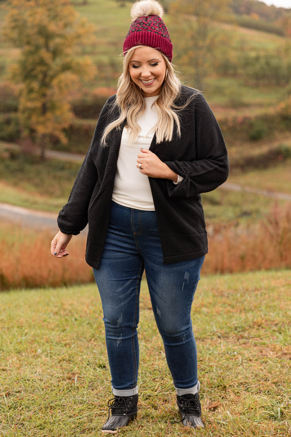 The Caring Cardigan, Black