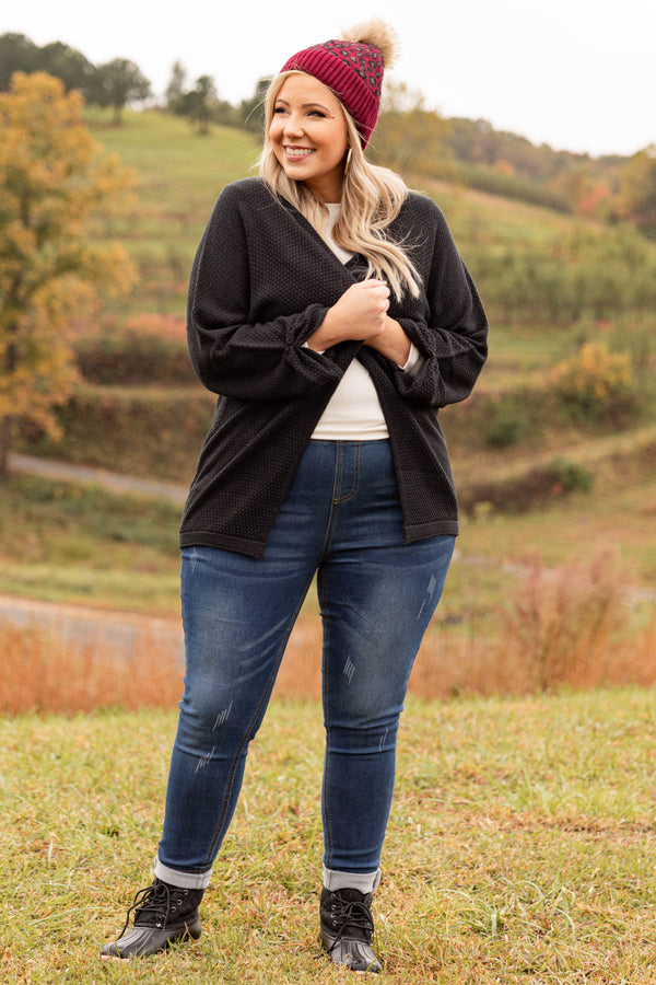 The Caring Cardigan, Black