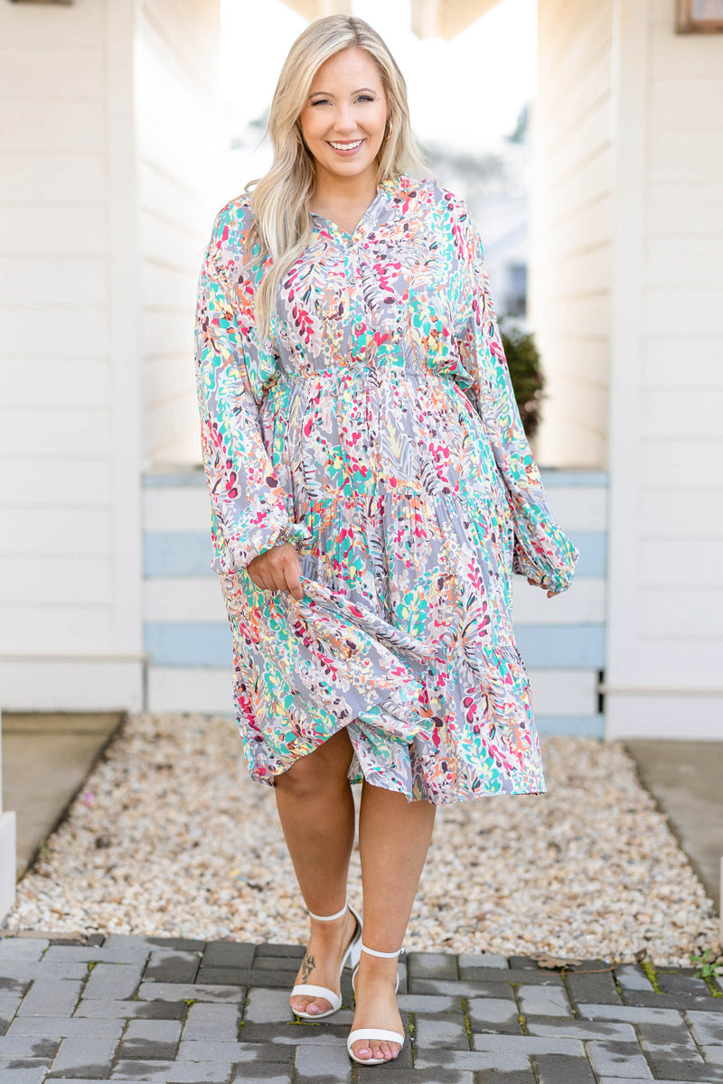 The Wild Experience Dress, Gray – Chic Soul