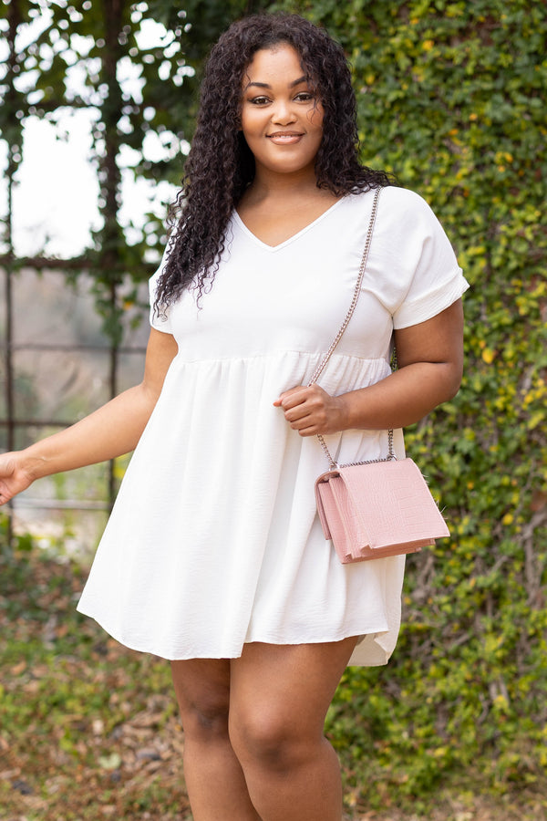 Women's Unexpected Chance Dress, White Women's Unexpected Chance Dress, White