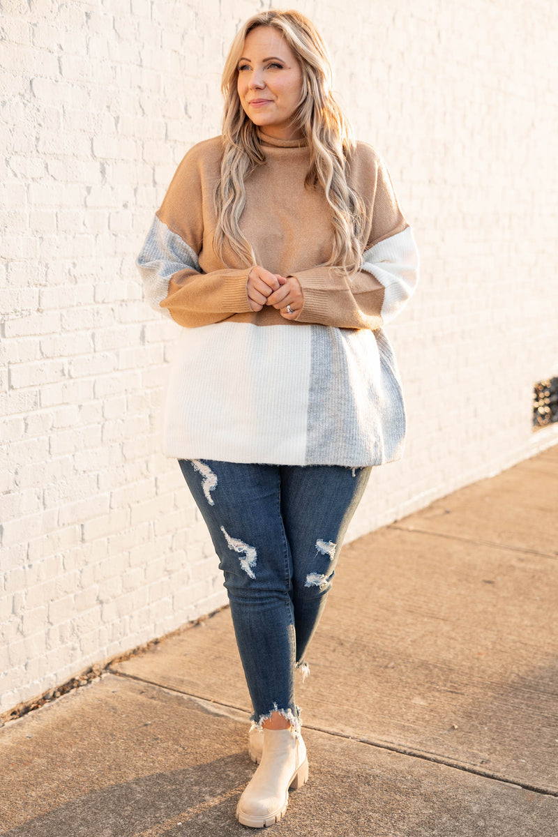 Plus size camel outlet sweater