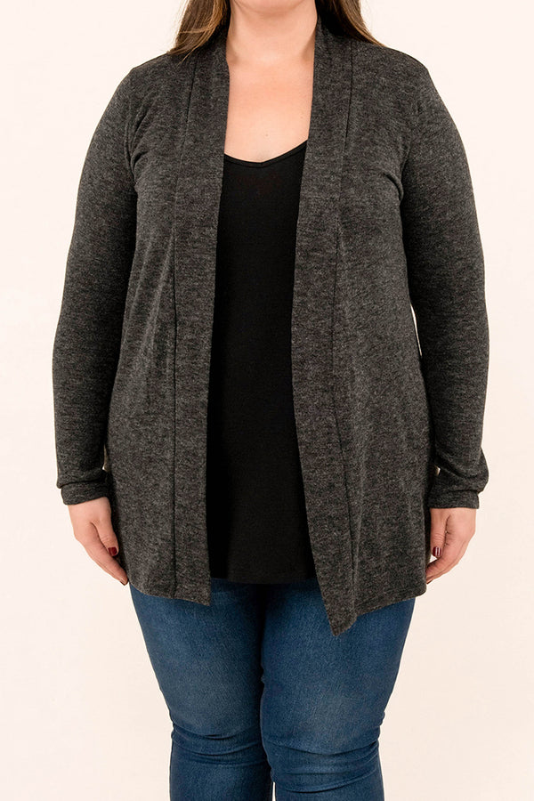 Waiting For This Moment Cardigan, Charcoal