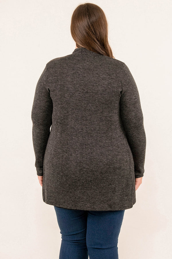 Waiting For This Moment Cardigan, Charcoal