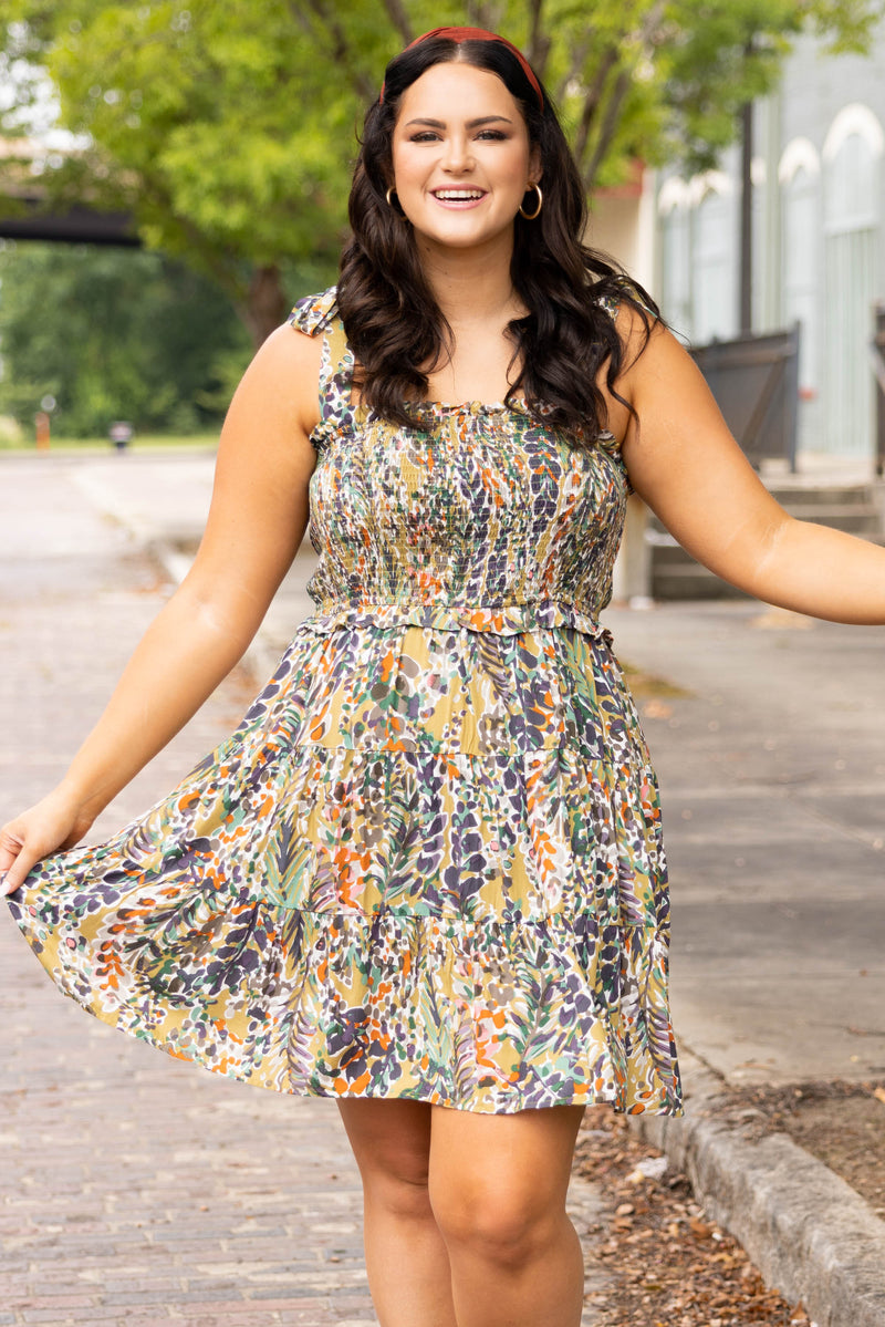 Women's Weekend Sun Dress, Green | Size: 3X By Chic Soul Women's Weekend Sun Dress, Green | Size: 3X By Chic Soul