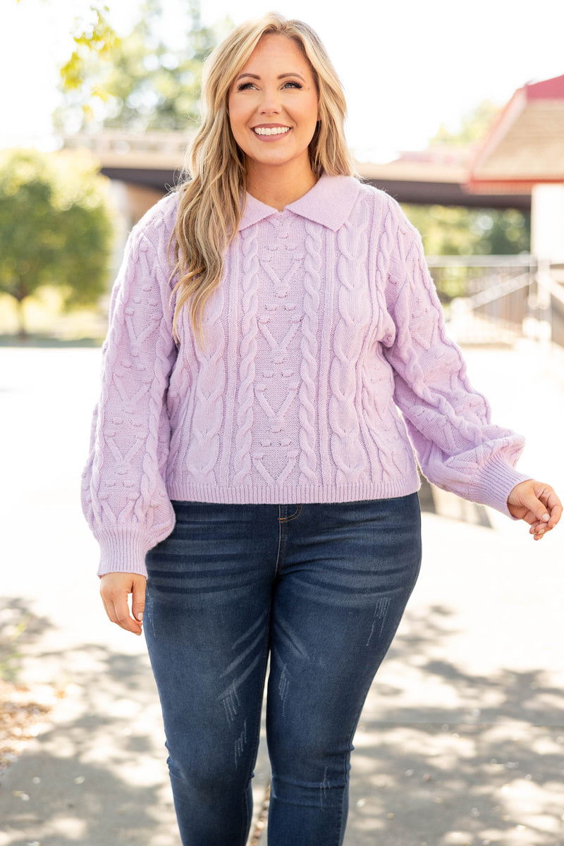 Lilac color sweater best sale